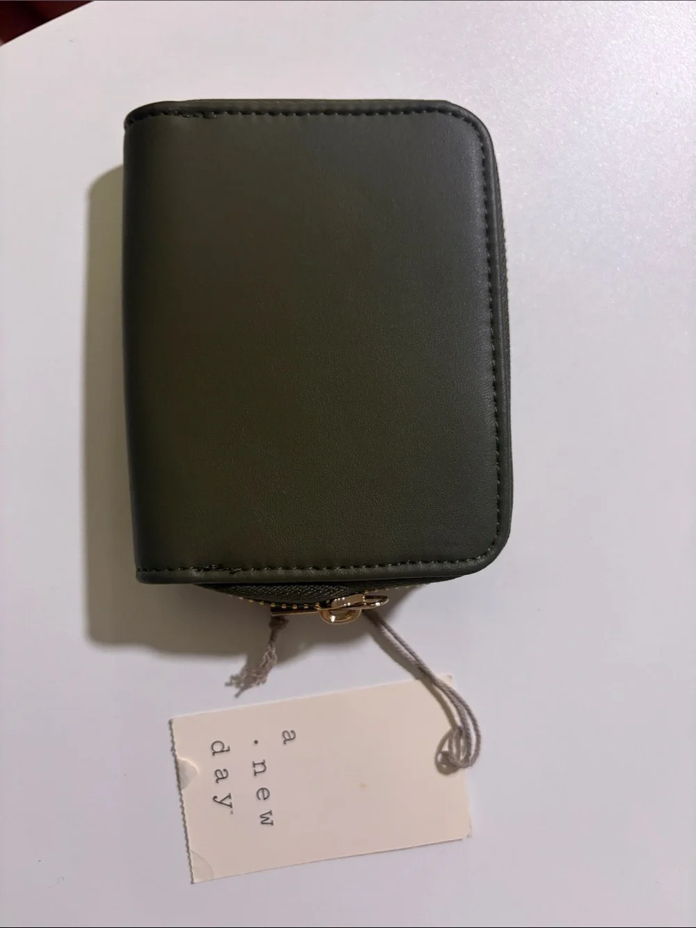 Target Black Zip Card Holder with Gold Hardware